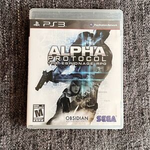 Alpha Protocol Sony‎ Playstation 3 PS3 Game Complete